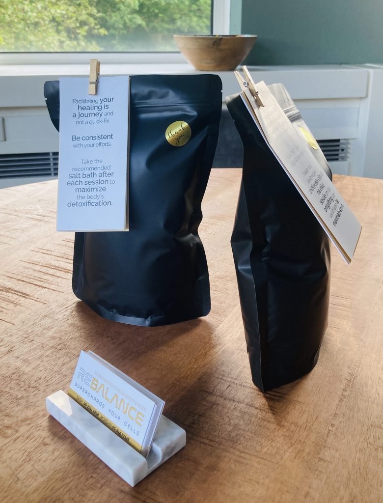 post-session integration bag Dead Sea salt Rebalance